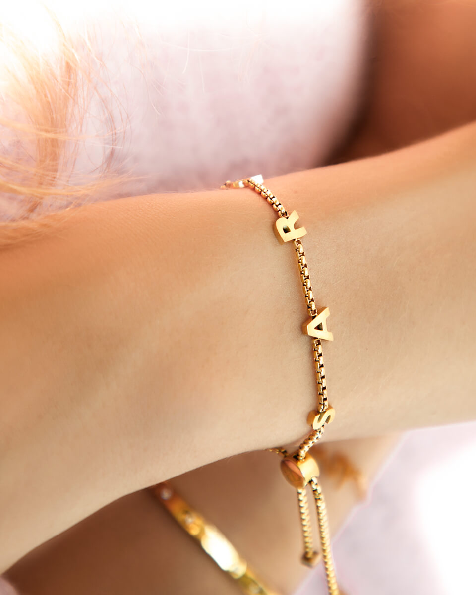 Custom Name Bracelet (Gold)